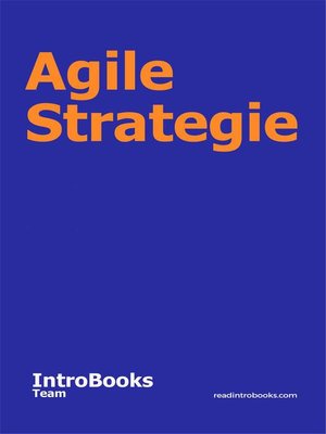cover image of Agile Strategie